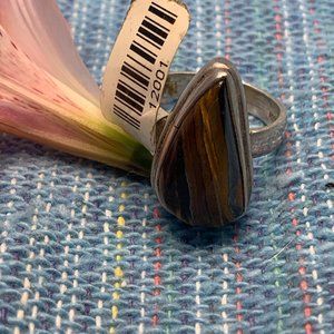 Beautiful Sterling Silver Tigers Eye Ring NWT